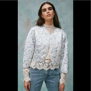 Urban Outfitters Laura Ashley crop quilted jacket
